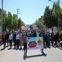 گزارش تصویری از راهپیمایی روز قدس در شهر نازک