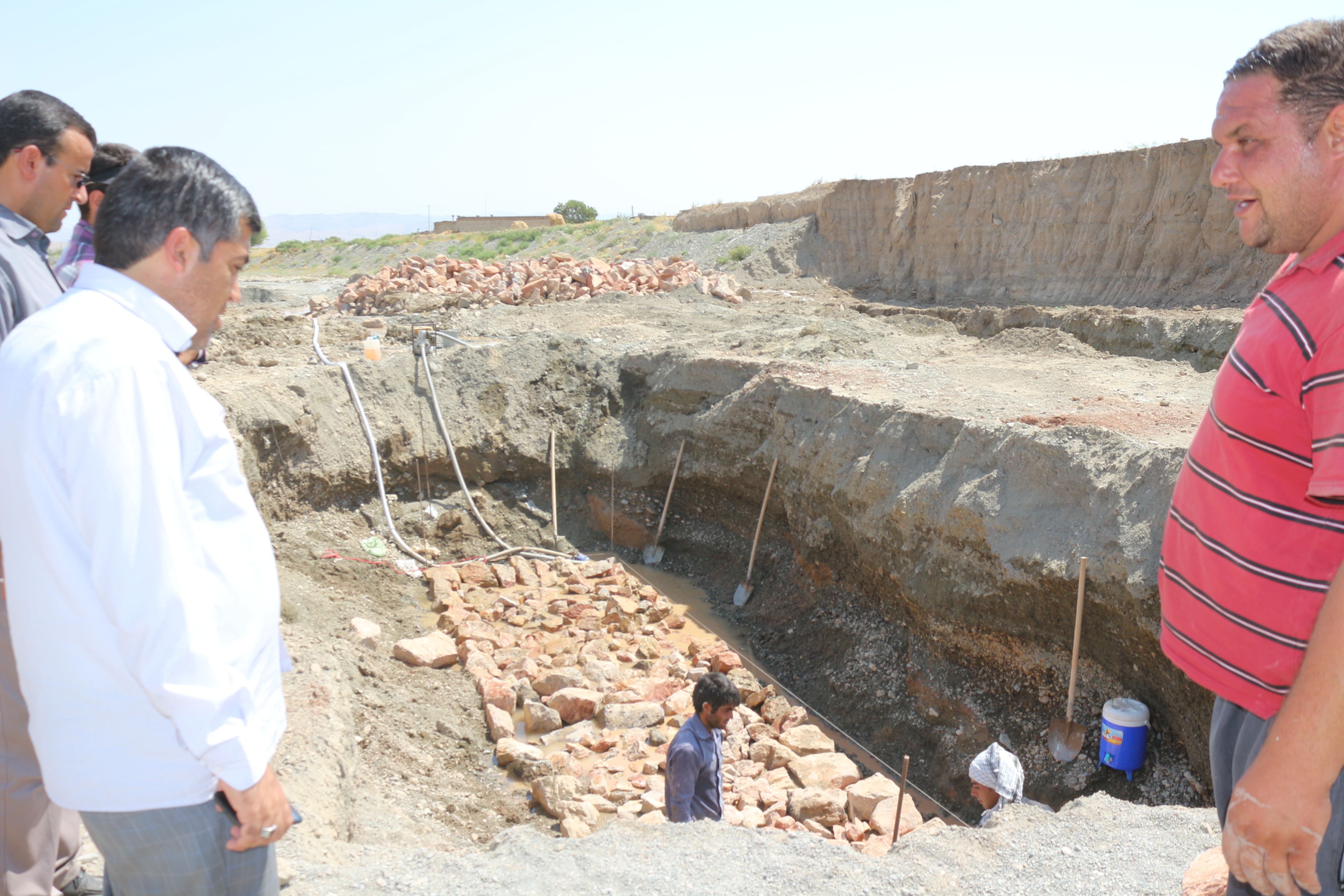 گزارش تصویری از عملیات اجرایی پل سنگی